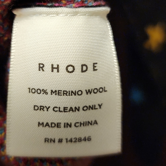 RHODE Wool Zodiac Sweater size small. - Picture 6 of 6